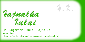 hajnalka kulai business card